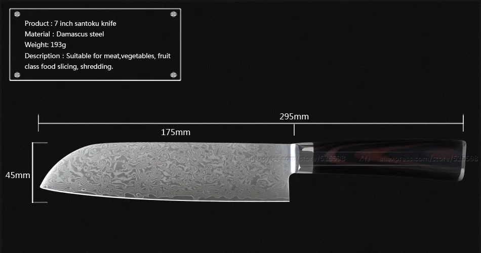 Японский V10 71 слойный дамасский Набор ножей 8 дюймов шеф повар 7 santoku 5 &quot5&quot