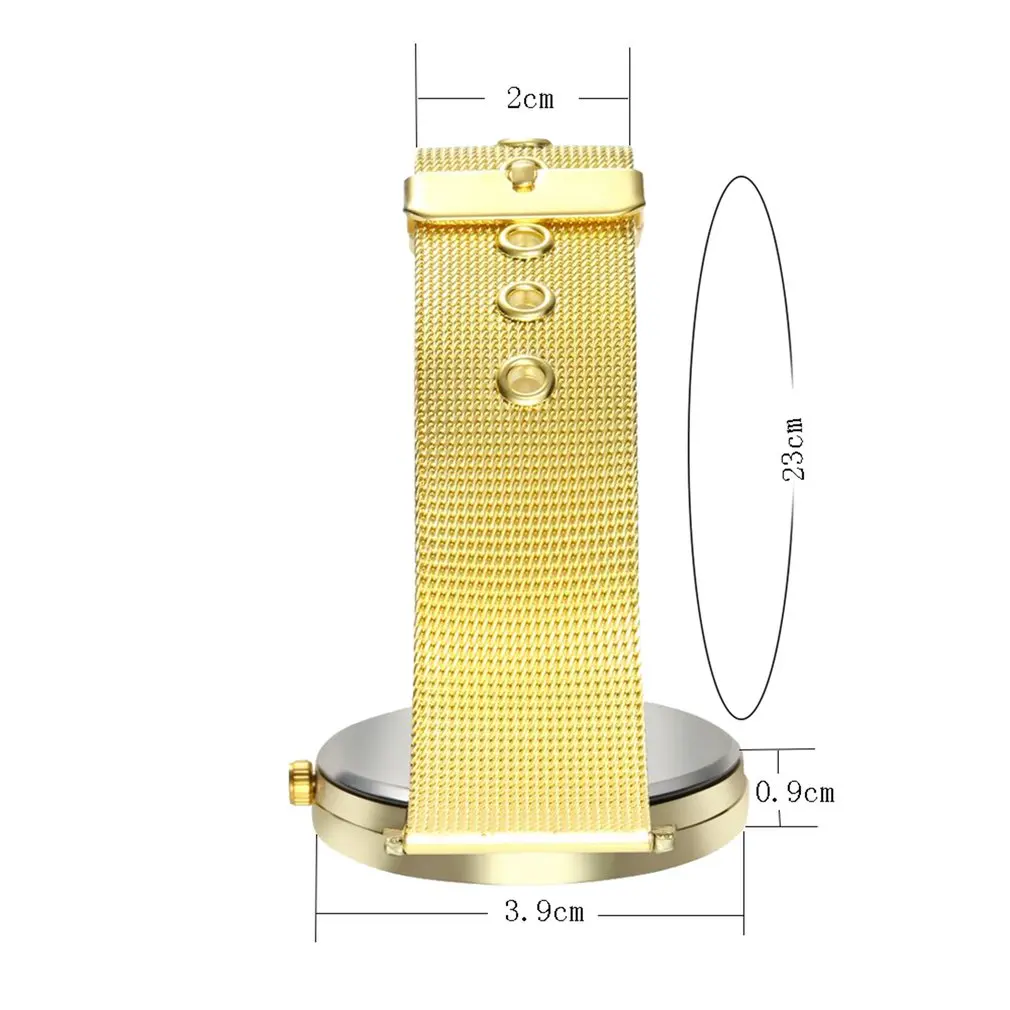 Женские часы с простой иглой кварцевые из нержавеющей стали ремешок разным
