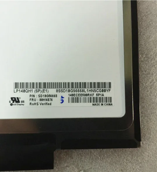 IPS Матрица для Laotop 14 0 &quotЖК дисплей LP140QH1 SPE1 ЖК (SP) (E1) 2560x1440 40Pin Замена|ЖК-экран