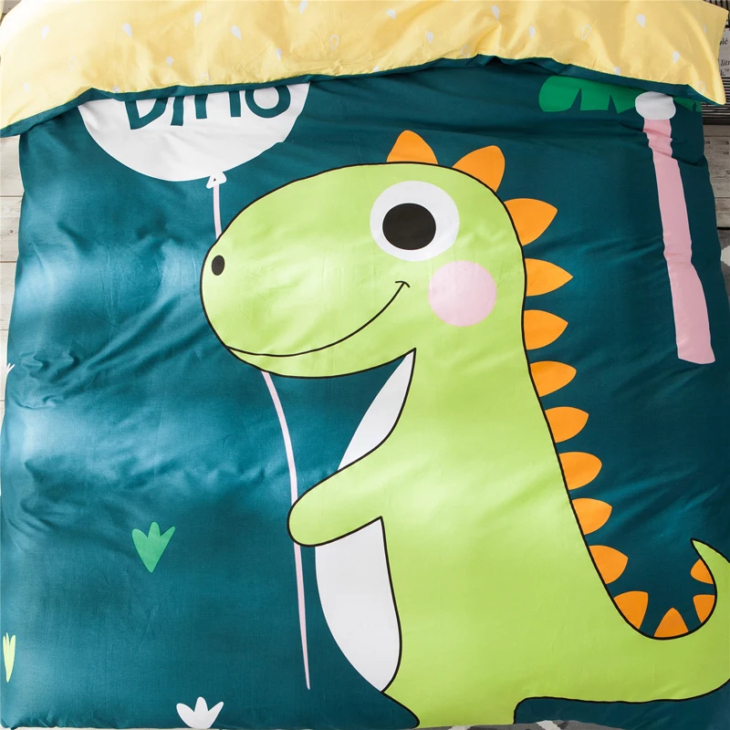 1 шт. пододеяльник из хлопка с рисунком динозавра модный Удобный для детей