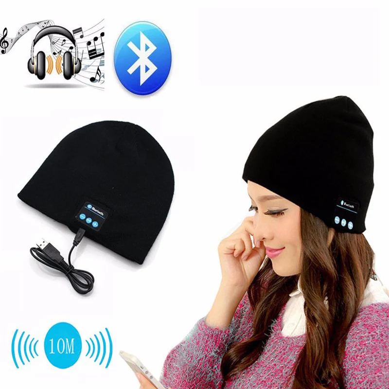 HLTON,, умная шапка, мягкая теплая шапка, беспроводная Bluetooth гарнитура, наушники, динамик, микрофон, Bluetooth, музыкальная шапка для смартфона