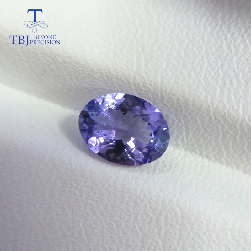TBJ 100% натуральный Танзанит овал драгоценного камня 6*8 мм прибл. 1.05ct