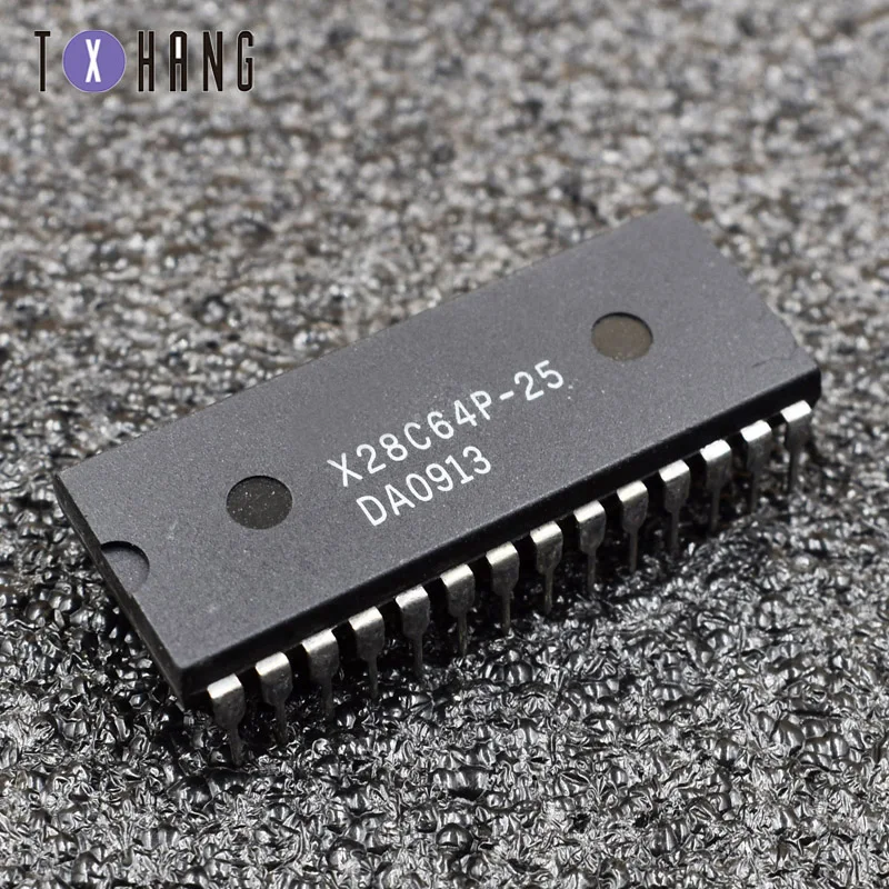 1/5 шт X28C64P 25 28 штифтов 5 вольт байт изменяемый E2PROM IC XICOR|Интегральные схемы| |