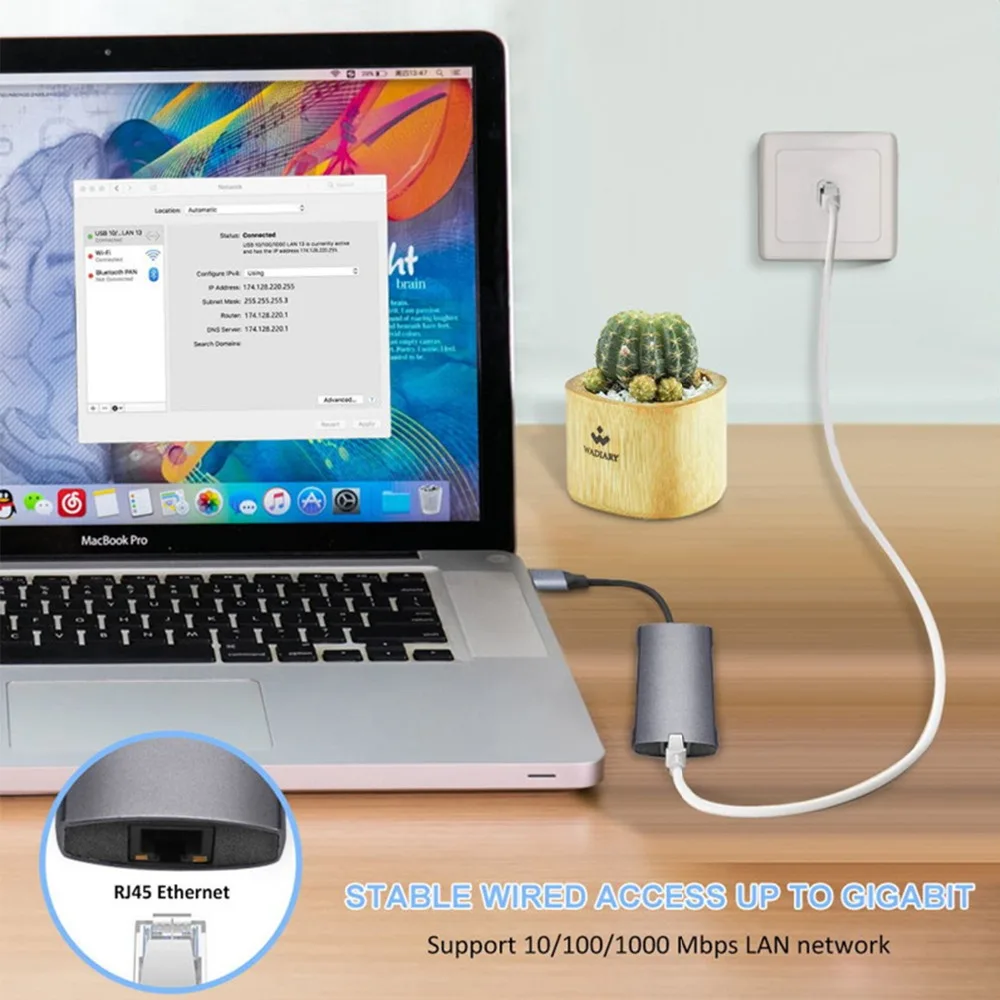 9 в 1 usb type C док-станция USB C до 4K HDMI/USB3.0/гигабитная сеть/PD зарядка/SD/TF кардридер/3,5 мм AUX для ноутбуков