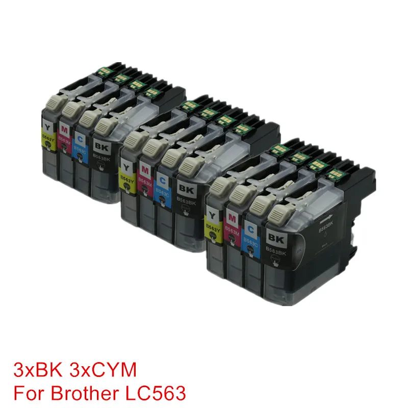 Картриджи с чернилами LC563 LC 563 восстановленные для принтеров Brother|ink cartridge|cartridge for