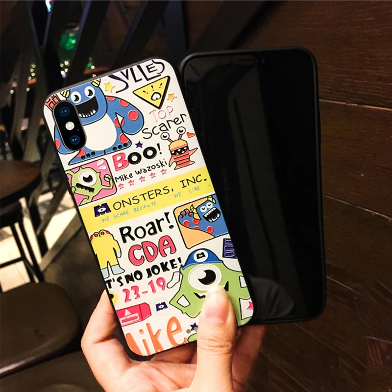 Guocos Новая мода 3D милый кот мультфильм с принтом мягкий из ТПУ чехол для iPhone X XS MAX XR