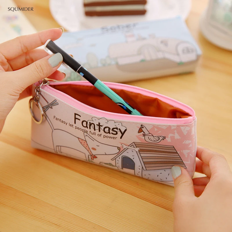 Оригинальный чехол карандаш из искусственной кожи с милыми мультяшными собаками