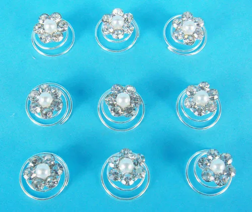 

20Pcs Wedding Bridal Crystal Pearl Twists Hair Pins S-10