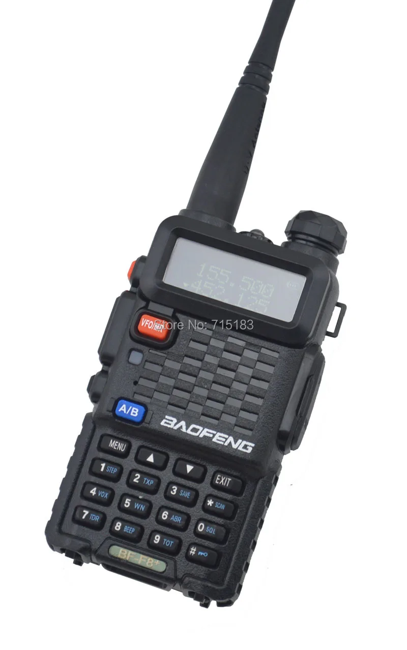 2016 Baofeng BF F8 + VHF136 174MHz & UHF400 520MHz Dual Band 5W/1W 128CH FM 65 108MHz с бесплатными наушниками