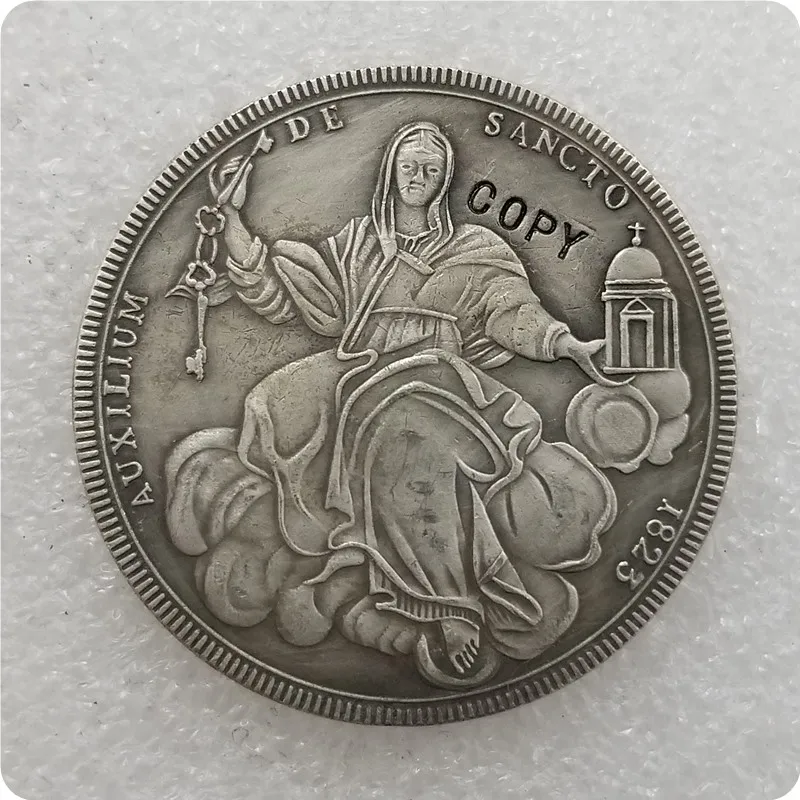 Памятные монеты итальянские Штаты 1823 года 1 скудо-Лео XII монет с выбором копия