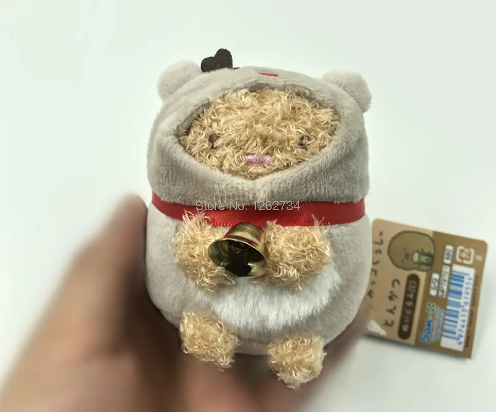 8 шт./компл. Рождество версия Sumikko Gurashi плащ красный Кепки 9 см Подвеска плюшевая