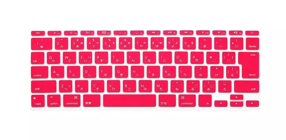 Ультратонкий силиконовый чехол для клавиатуры с японской раскладкой Macbook Air 11 A1370