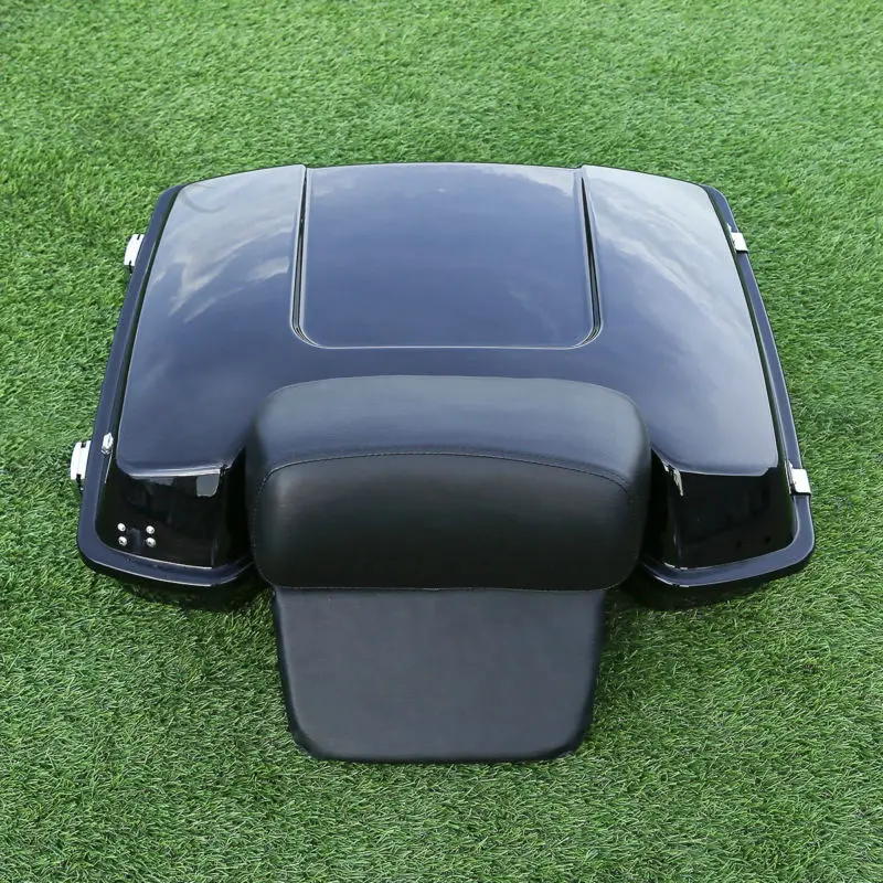 

Razor Tour Pack Trunk + Backrest Pad For Harley Touring Street Electra Glide Road King Models 97-13