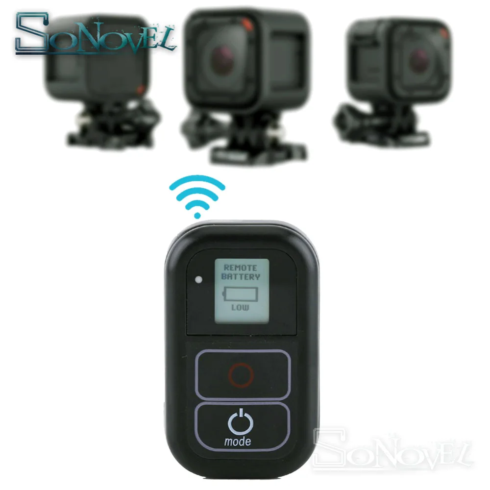 Дешево Пульт дистанционного управления SHOOT для GoPro WiFi с зарядным кабелем, водонепроницаемый ремешок на запястье для GoPro Hero 7 6 5 Black 4 3 +, аксессуар
