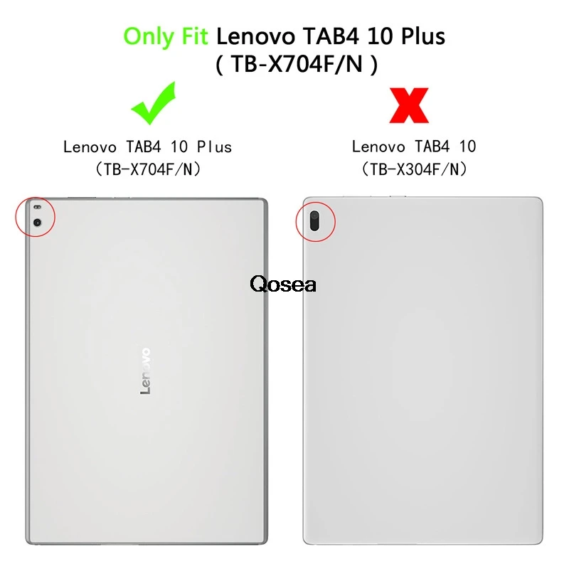 Qosea для lenovo TAB 4 10 Plus TB-X704 N Роскошный PU кожаный смарт-чехол с подставкой F Tablet PC Stand