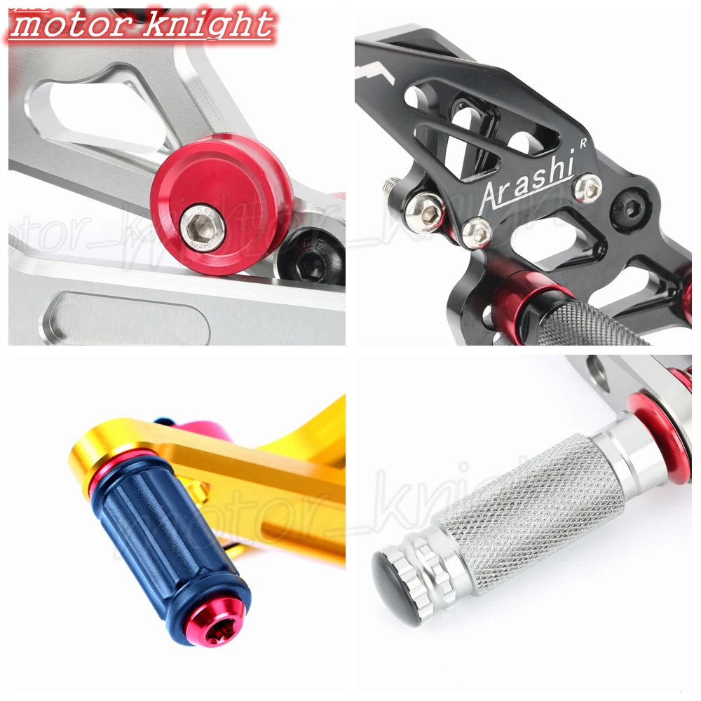 Мотоцикл Запчасти для fz07 FZ 07 CNC регулируемый задний Набор Rearsets Подножка MT MT07 2014 2015