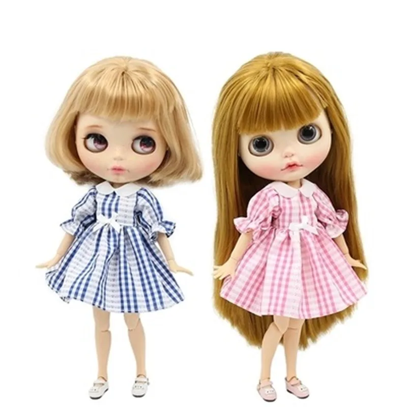 Одежда для куклы Blyth 1/6, 4 цвета, платье, летняя юбка, подходит для 30 см нормального и общего тела, BJD, Детские кухонные принадлежности, аксессуары