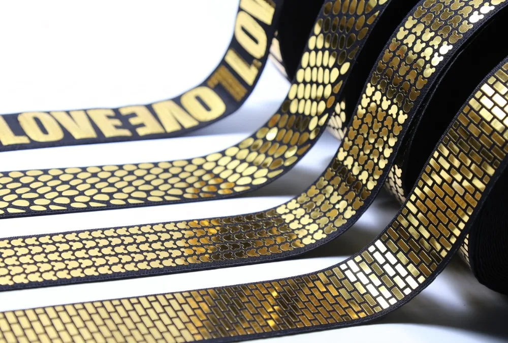 Эластичная лента с блестками для танцев эластичная резиновая светоотражающая