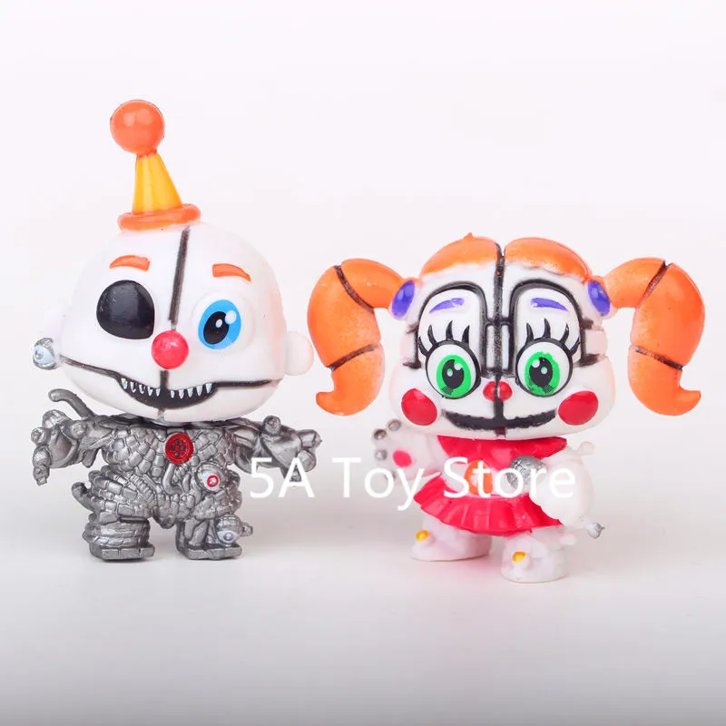 8 шт./компл. FNAF Five Nights At Freddys Freddy Toys Bonnie Foxy Fazbear Bear Экшн фигурки Brinquedos 6 см|Игровые и