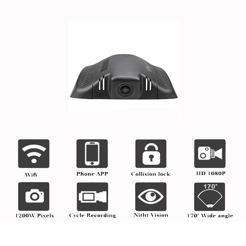 Liislee вождение автомобиля видео Регистраторы небольшой Беспроводной Wifi DVR видеорегистратор Камера для Mercedes Benz GLK MB X204 2010~ Ночное видение приложение