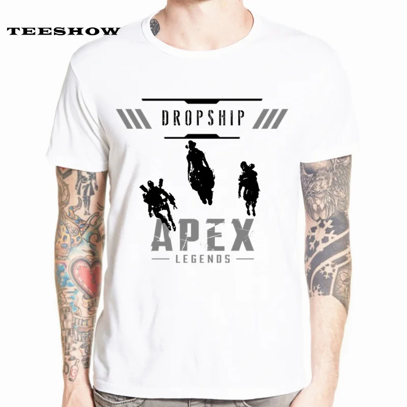 Apex Legends Game T-Shirt Men Summer Hot Men's Short Sleeve T Shirts Tops Tees For Adult Gaming Shirt Plus Size HCP4560 | Мужская