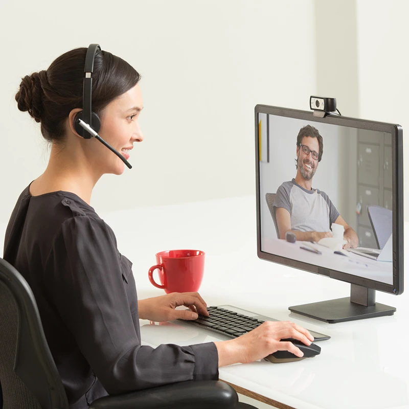 Веб-камера Logitech HD Pro C930c широкоформатный видеозвонок и запись веб-камера для