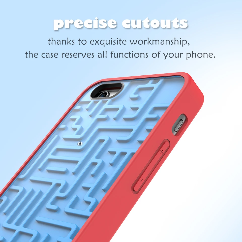 For iPhone 6 3D Intellectual Phone Case Creative Relax Funny Silicone maze Map Cartoon Matte Relief Cute Mermaid |