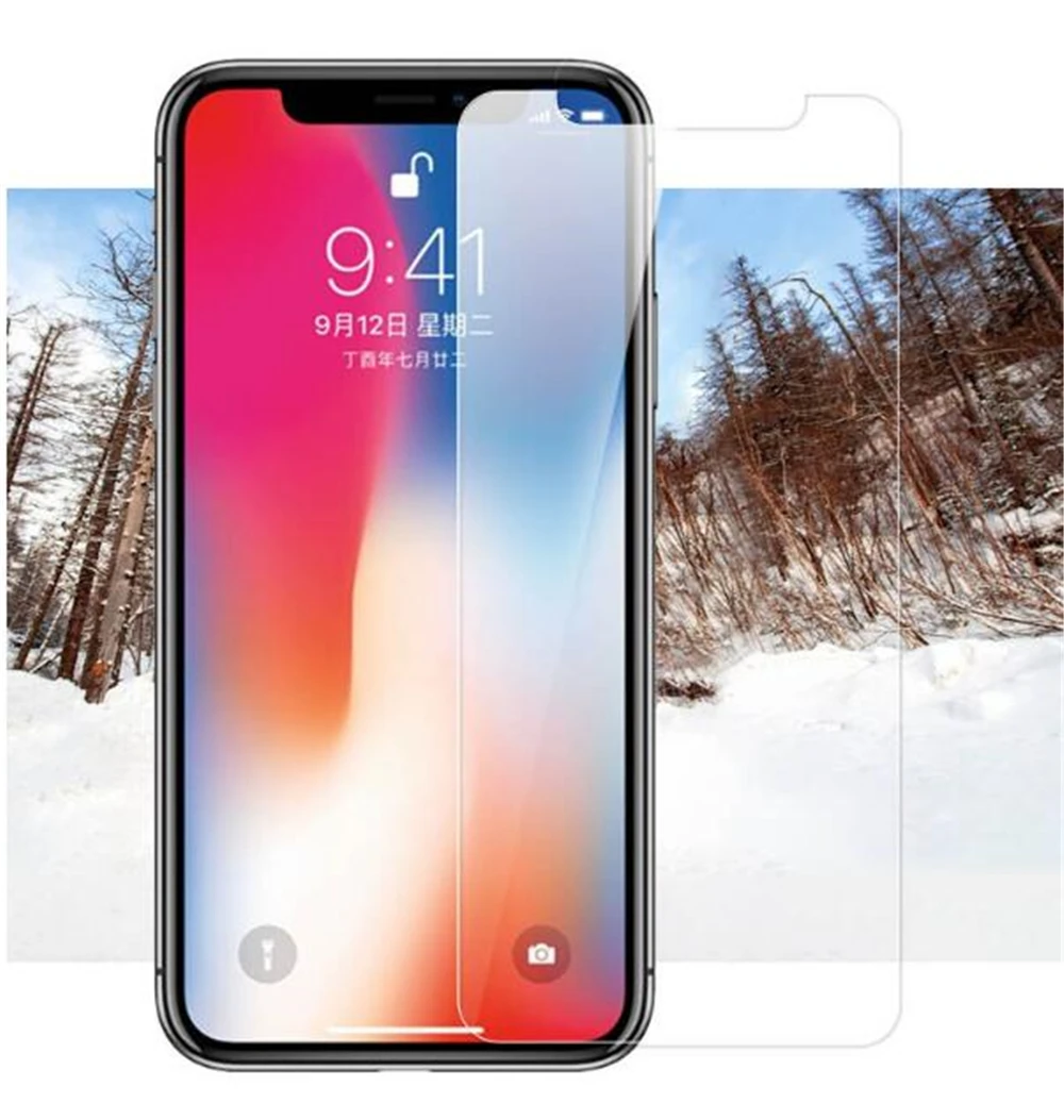 ZIQI закаленное стекло для iPhone X XS защита экрана 9H 2.5D на S Защитное телефона