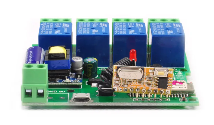 Фото WIFI переключатель dc5V/dc7-32v/ac 220 vрелейный 433 мгц радиочастотный прием Jog Inching WIFI переключатель dc5V/dc7-32v/ac 220 vрелейный 433 мгц радиочастотный прием Jog Inching