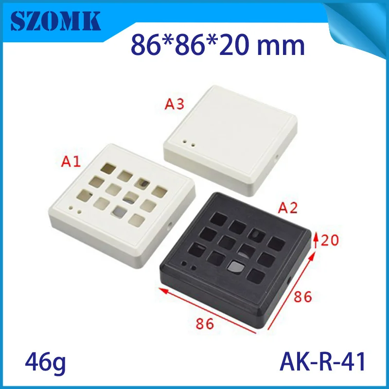 Пластиковый корпус из АБС пластика для электронного Ридера szomk RFID 10 шт. 86*86*20 мм