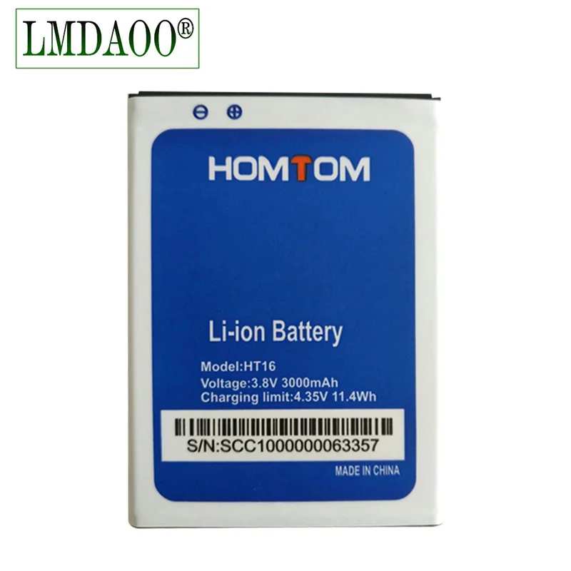 HOMTOM HT16 Замена батареи 3000mAh литий ионная резервная батарея для Pro
