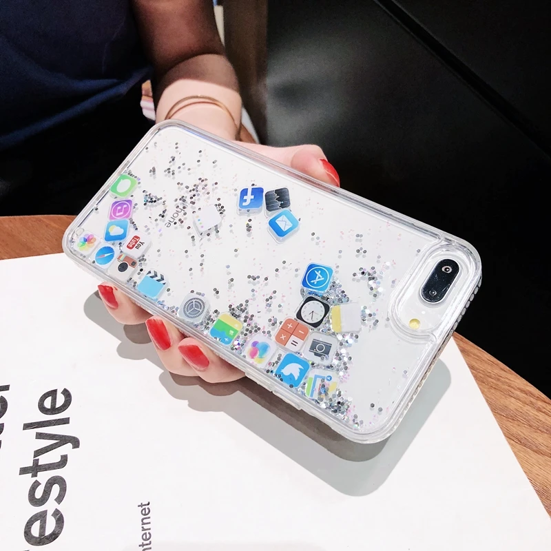 3D модные мобильные приложения значок шаблон чехол для iPhone X мигающий