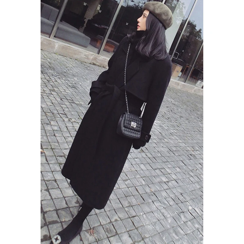 Женское длинное пальто из шерсти Осеннее/зимнее 2019|wool coat long|winter women wool coatwomens coats |