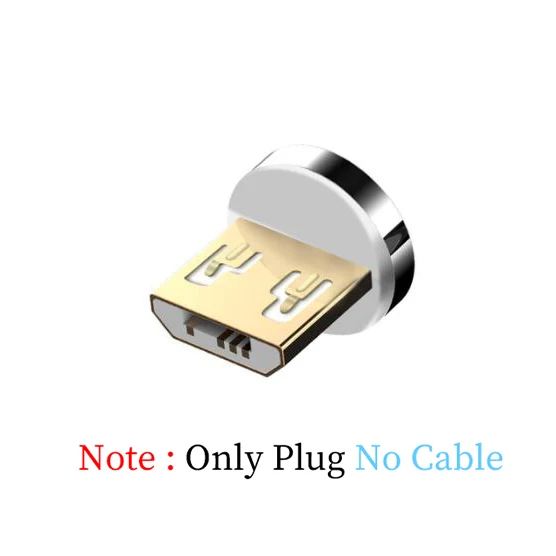 Only Micro USB Plug 3A Быстрая зарядка магнитное зарядное устройство Micro usb type C кабель для iPhone 6 7 8 Plus X huawei Xiaomi Android мобильный телефон USBC 1 м шнур - Цвет: Only Micro USB Plug
