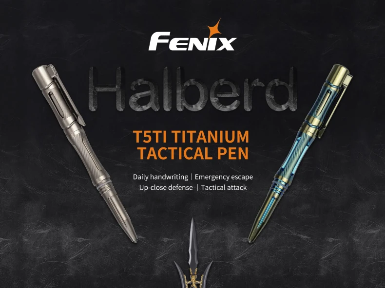 2017 Новый Fenix T5Ti титановая тактическая ручка атакующая и самозащита в суровых