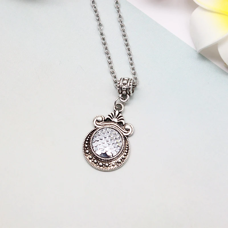 Модное романтическое ожерелье в виде морской рыбьей чешуи мечты чокер для