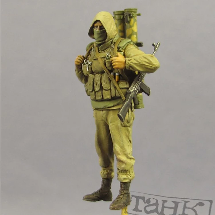 1/35 шкала Неокрашенная полимерная фигура солдат спецназа 2 Коллекция фигурок
