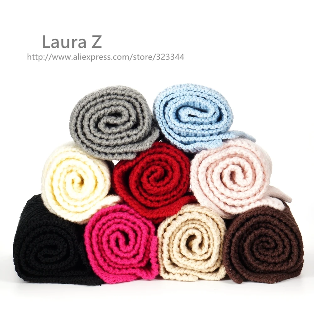 Женский зимний теплый шарф с помпоном 15 см|hat raccoon|knitted hatcap winter |