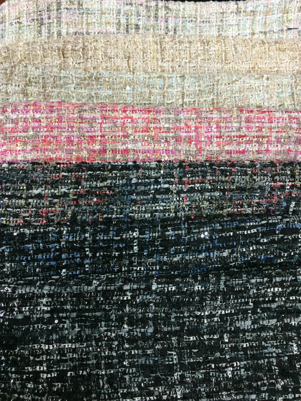 Бесплатная доставка шерстяной твид теплый цвет тканые Needled ткани 7 цветов на