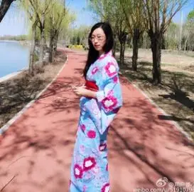 Японское кимоно для косплея, традиционный хлопковый Халат, японское кимоно с цветами, Женский банный халат, Цветочная Пижама 80301 - Цвет: 15