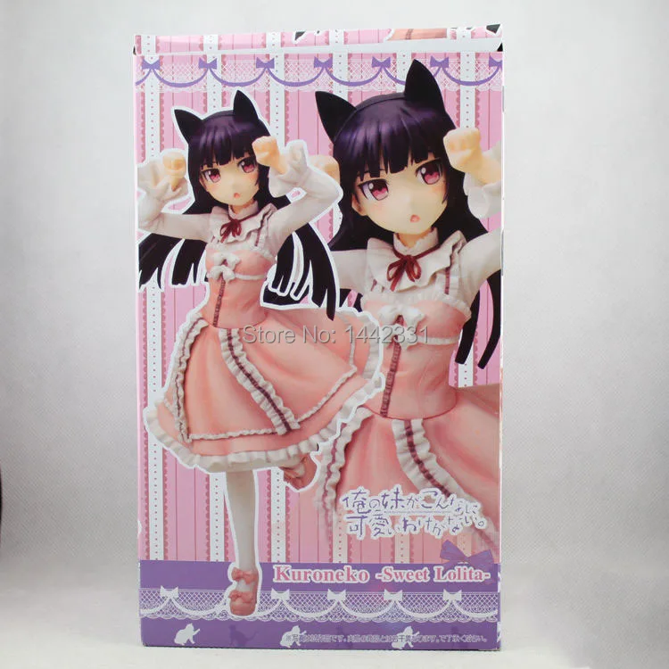 Сексуальное розовое платье с черной кошкой Kuroneko 24 см. без Imouto My Little Sister из ПВХ