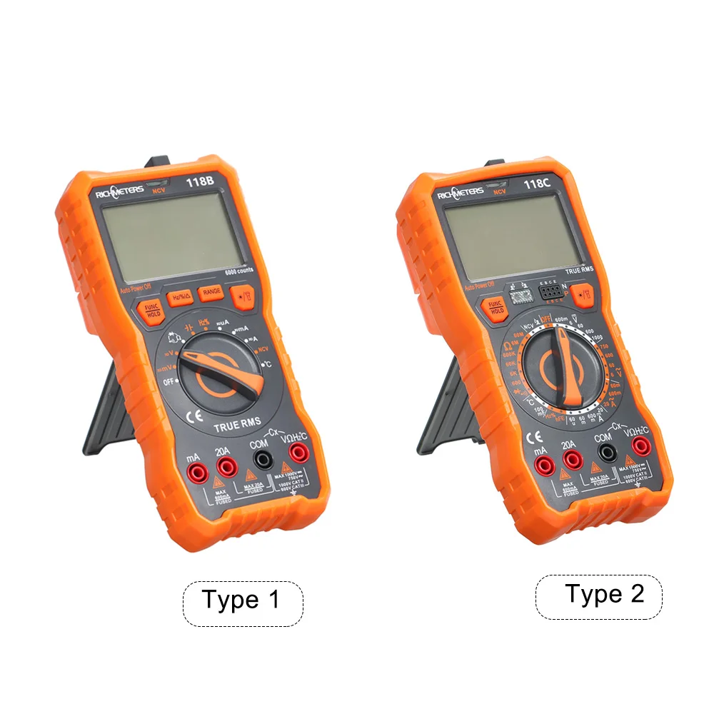 Цифровой мультиметр емкостный Измеритель 6000 отсчетов Бесконтактный индикатор