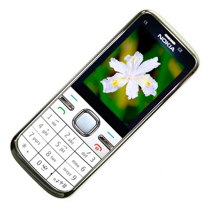 Бренд Nokia C5 разблокированный C5-00 камера для мобильного телефона 3.15MP 5MP gps Bluetooth отремонтированный гарантия 1 год