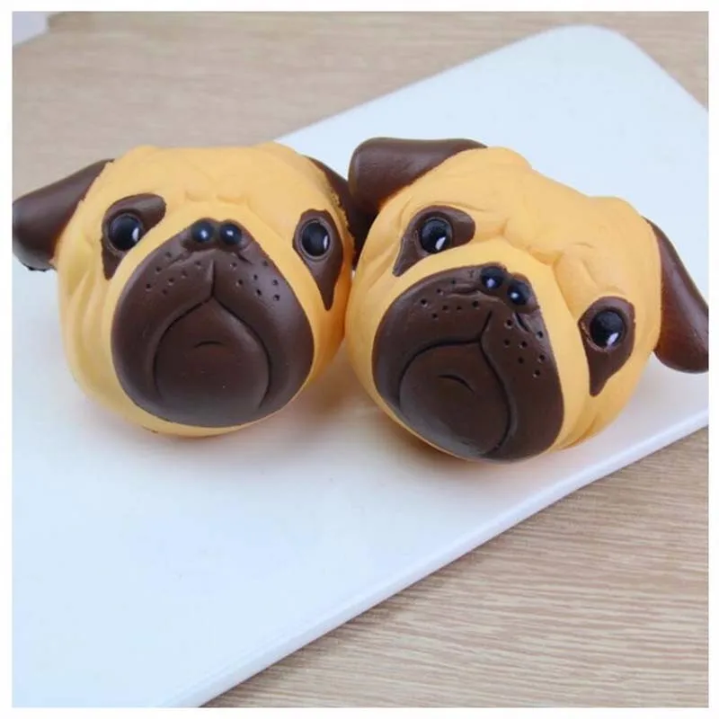 

2021 NEW 10 CM Kawaii Soft Slow Rising Squishy Dog Fun Head Phone Straps Squeeze Cream Scented Cake Kid Relieve stress Toy Gifts