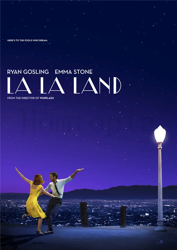 Постеры для кинофильмов LA LAND бумажные принты с белым покрытием наклейки на стену