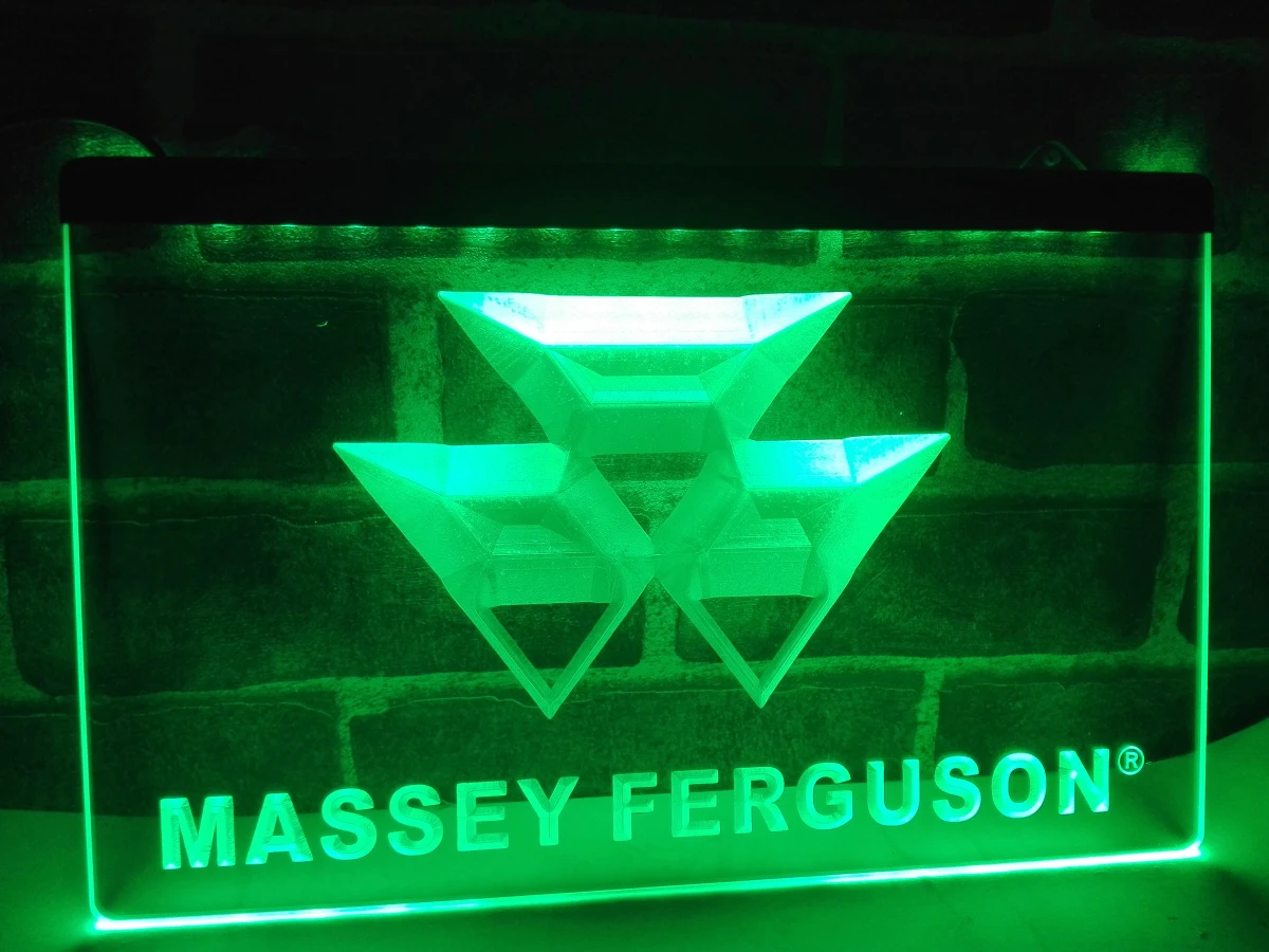 LG187 трактора messy Ferguson (светодиодный неоновый светильник знак для домашнего