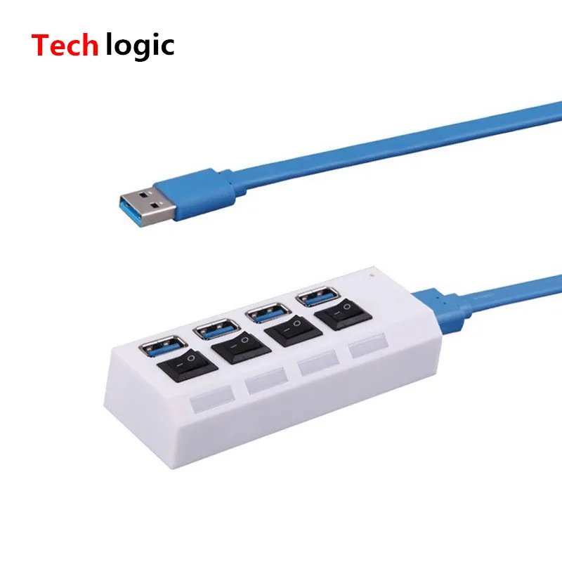 4 порта мини USB 3 0 концентратор с Separete переключатель портативный микро Супер