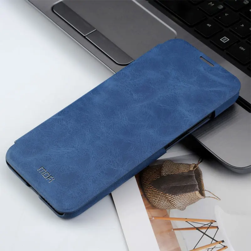 Для huawei P30 Pro Чехол Флип кожаный чехол Mofi для huawei P30 чехол P30 Lite чехол кошелек карта карман для huawei P30 Lite чехол - Цвет: Dark blue