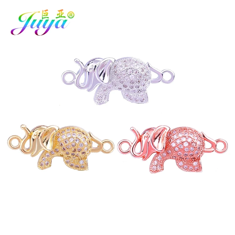 Коннекторы для браслета Juya DIY золотые украшения из Таиланда коннекторы слона