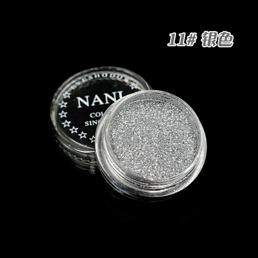 1 коробка благородное серебро 23 Цвета Блеск тени для век порошок пигмент